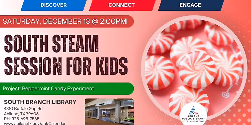 South STEAM: Peppermint Candy Experiments (South Branch)