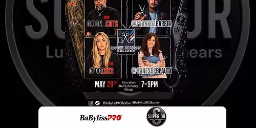 BabylissPRO X Superior Shears Education Tour - Orlando