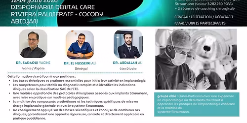 L'implantologie en toute s\u00e9curit\u00e9 et s\u00e9r\u00e9nit\u00e9 - Formation Straumann