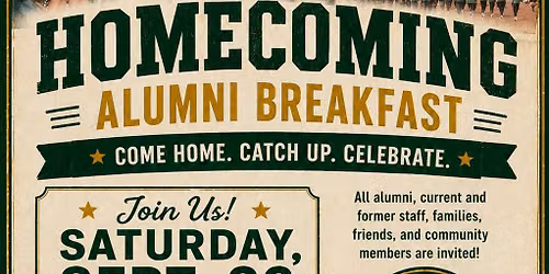 Greenwood Homcoming Alumni Breakfast!