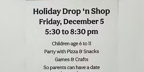 Holiday Drop and Shop