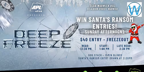 Sunday Deep Freeze @ Club Warwick RSL