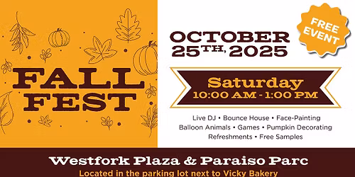 Fall Festival at Westfork Plaza & Paraiso Parc