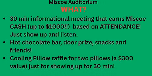Parent Info Night - Mattress Fundraiser