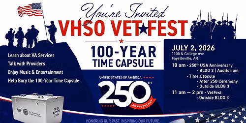 VHSO\u2019s USA 250th Anniversary Celebration: Time Capsule Ceremony & VetFest 