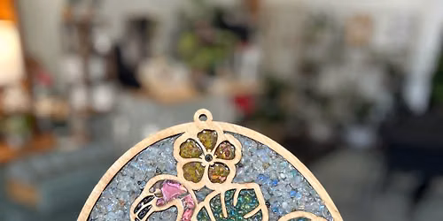 Summer crushed glass sun catchers 7\/26\/26