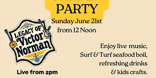 Father's Day Garden Party Live Music & Kids Crafts