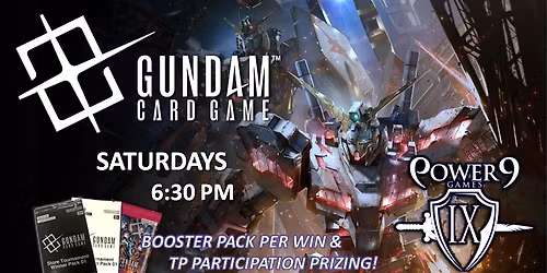 Gundam TCG Saturdays!
