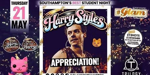 Glam Thursdays | \ud83e\udd29 HARRY STYLES APPRECIATION \ud83e\udd29 Southampton's Best Student Night! \ud83d\ude3b \u00a31 Corky's All Night!