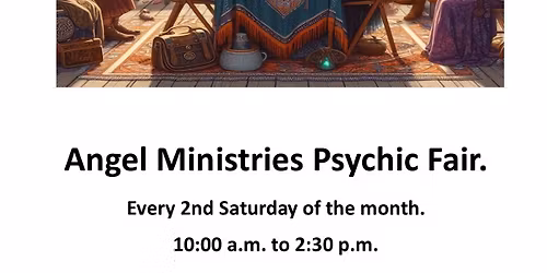 Psychic Fair Every 2nd Saturday of the Month