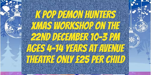 K pop demon hunters Christmas workshop 