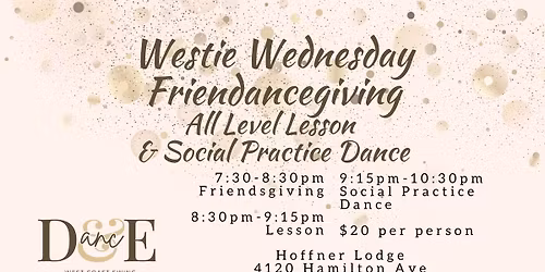 Westie Wednesday Friendancegiving