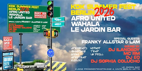 KDK SUMMER FEST AT LE JARDIN - MAY 23- BY AFRO UNITED & WAHALA