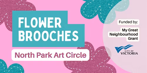 North Park Art Circle: Flower Brooches
