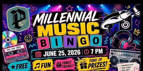 Millenial Music Bingo