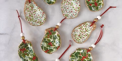 Oyster Shell Christmas Ornament Class