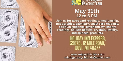 Michigan Psychic at the Holiday Inn in Novi, MI