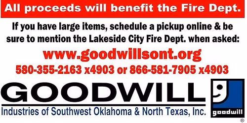Lakeside City VFD Community Garage Sale 