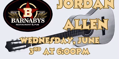 Jordan Allen at Barnaby's Pub Aston