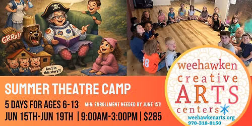 Summer Theatre Camp for Ages 6\u201313: "Twice Upon a Time"