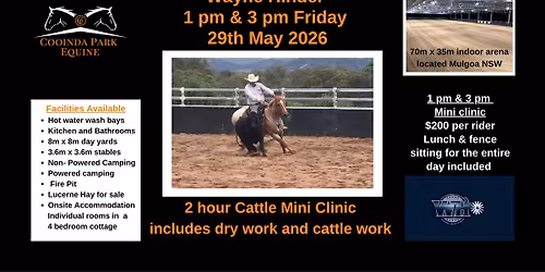Wayne Hinder Cattle Mini Clinics