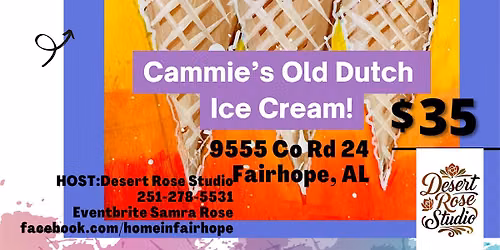 Ice Cream Social Paint Party at Cammie's !