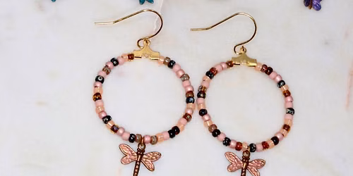 Beaded hoop earring workshop