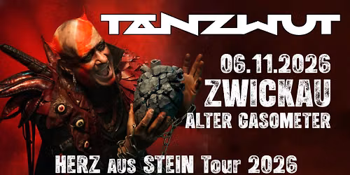 Tanzwut - Herz aus Stein Tour 2026 Zwickau