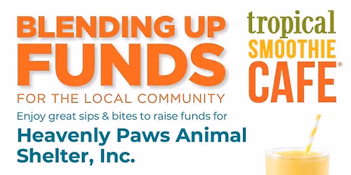 Heavenly Paws Tropical Smoothie Cafe South York Fundraiser