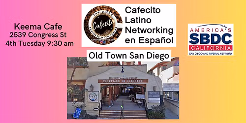 Cafecito Latino Networking en Espa\u00f1ol  - Old Town Nov