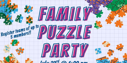 Registration Required- Family Puzzle Party