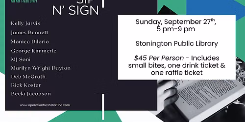 Operation Fresh Start "Sip and Sign"