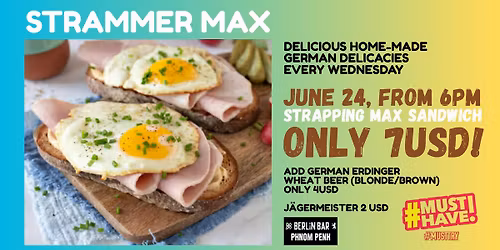 German Food Night: Open Hot Sandwich, Film & DJ