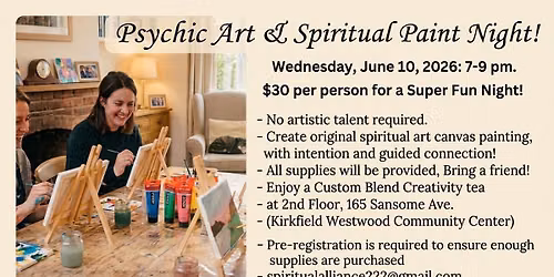 Psychic Art & Spiritual Paint Night