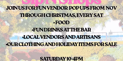 Jenna Fest Vendor Pop Up Sip N Shop 