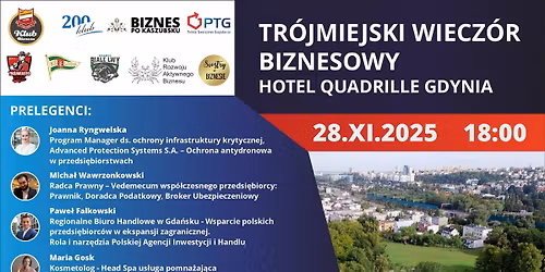 Tr\u00f3jmiejski Wiecz\u00f3r Biznesowy Hotel Quadrille Gdynia 28.XI.2025