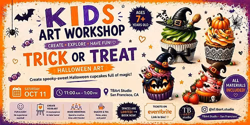 Kids Art Workshop at TBArt Studio - TRIK or TREAT