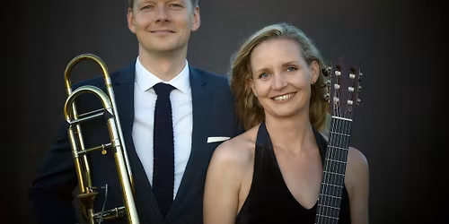 Koncert med Berliner Philharmoniker Jesper Busk S\u00f8rensen og klassisk guitarist Thea Vesti Pedersen