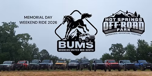 BUMS MEMORIAL DAY WEEKEND RIDE 2026 - BRONCOS UNITED MID-SOUTH