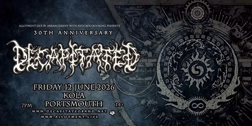 Decapitated \u2022 Kola, Portsmouth \u2022 12.06.26