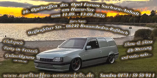 16. Opeltreffen des Opel Forum Sachsen-Anhalt