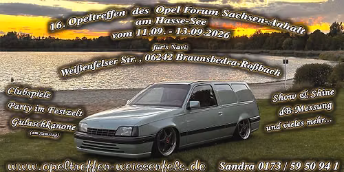 16. Opeltreffen des Opel Forum Sachsen-Anhalt