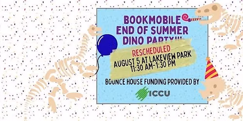 Bookmobile End of Summer Reading DINO PARTY