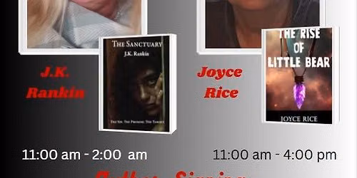 Authors Joyce Rice & J.K. Rankin signing event!