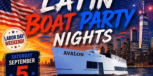 Latin Boat Party Nights | Labor Day Weekend en NYC