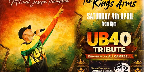 UB40 Tribute by Mitchell Thompson - Lead singer of Johnny 2bad