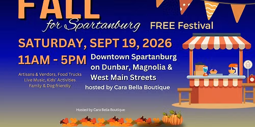 Fall for Spartanburg Festival- free event downtown Spartanburg!