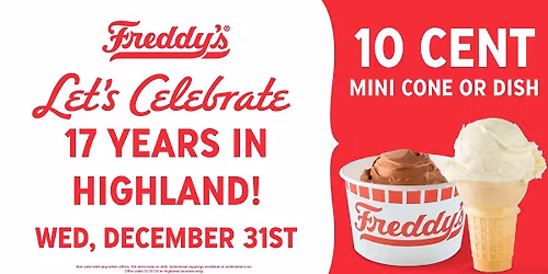 Freddy's Highland 17th Anniversary