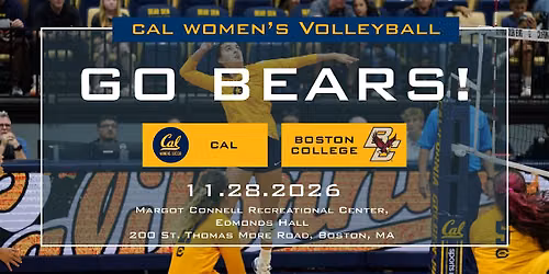 CAL-Boston College Women's Volleyball at Boston College