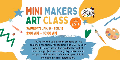 Mini Makers Art Class for Toddlers